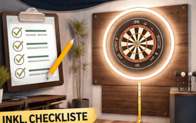 Darts Setup zuhause: Höhe & Abstand richtig messen (Checkliste)