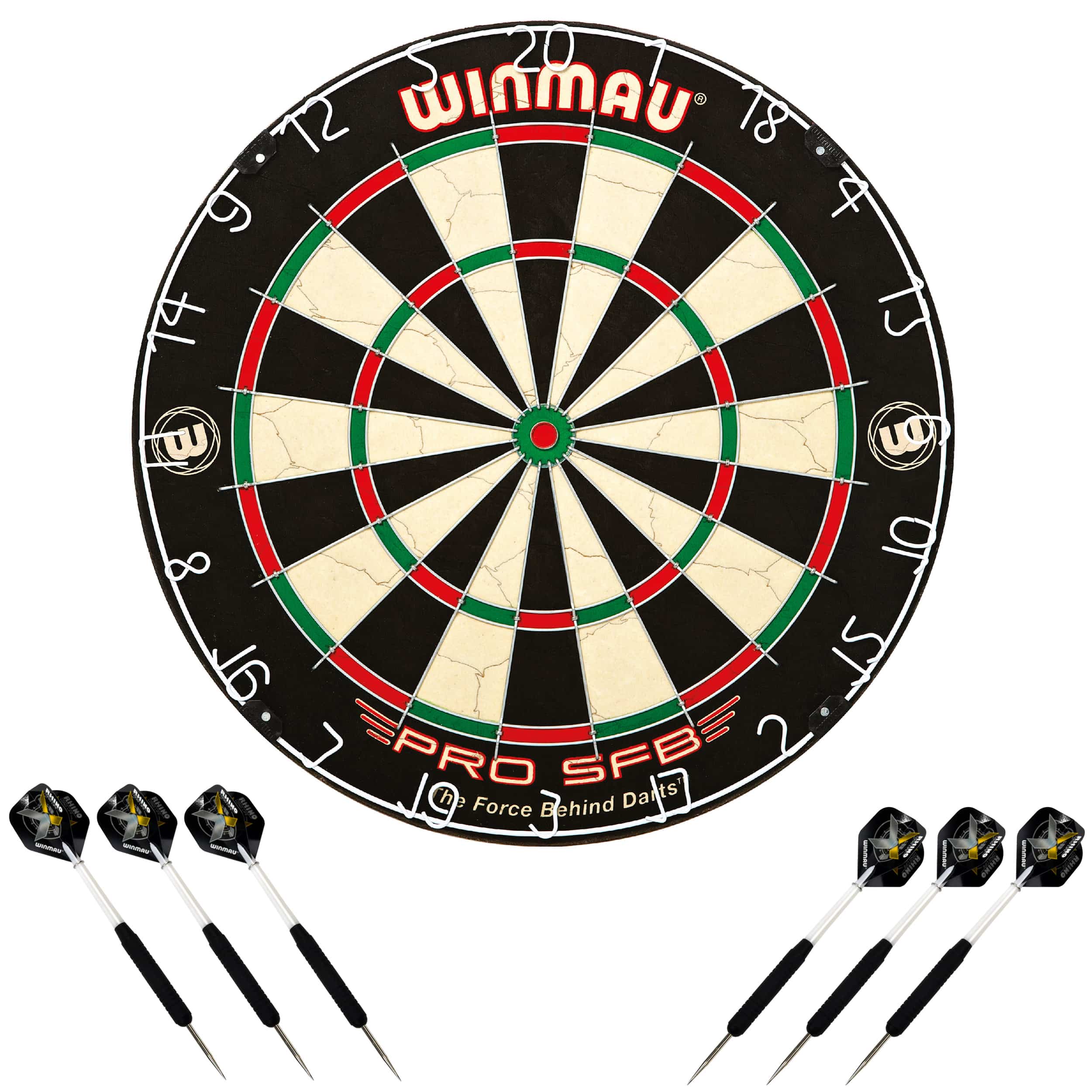 Winmau - Dartboard Pro SFB im Set inkl. 2 Satz Winmau Steeldarts – Bild 2