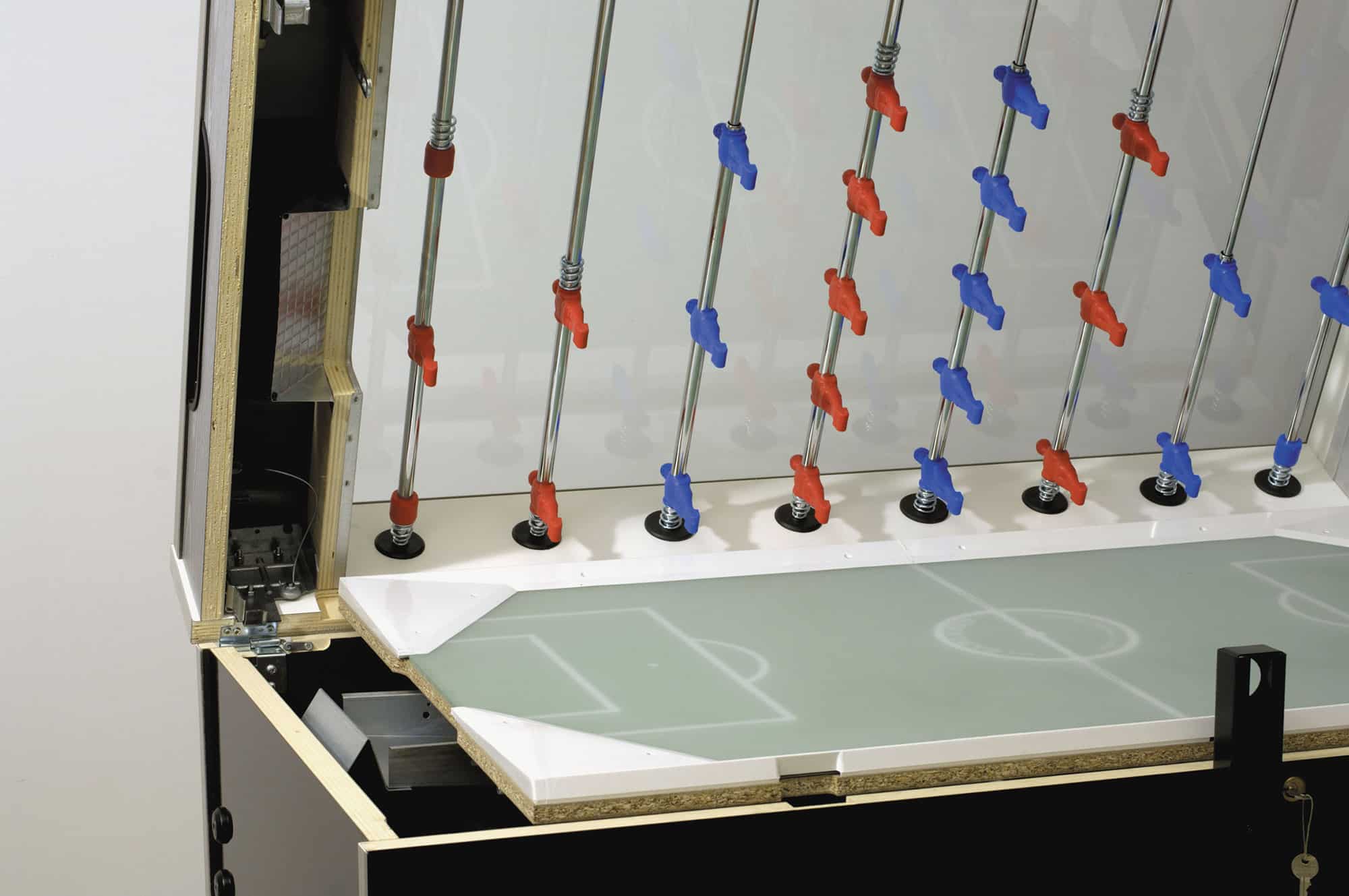 Garlando - Tischkicker Olympic Silver Münz/Glas 1,- € – Bild 7