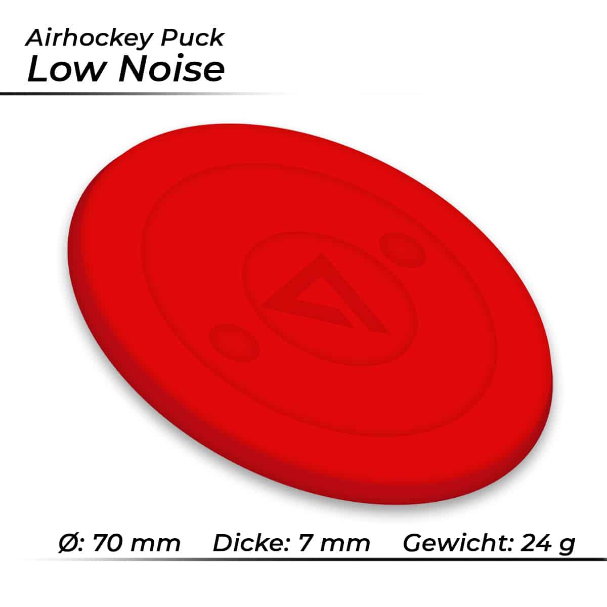 Airhockey Puck Low Noise 70 mm – Bild 2