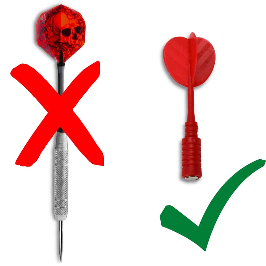 Karella - Dartboard Magnet Modell Family inkl. 6 Magnetdarts – Bild 3