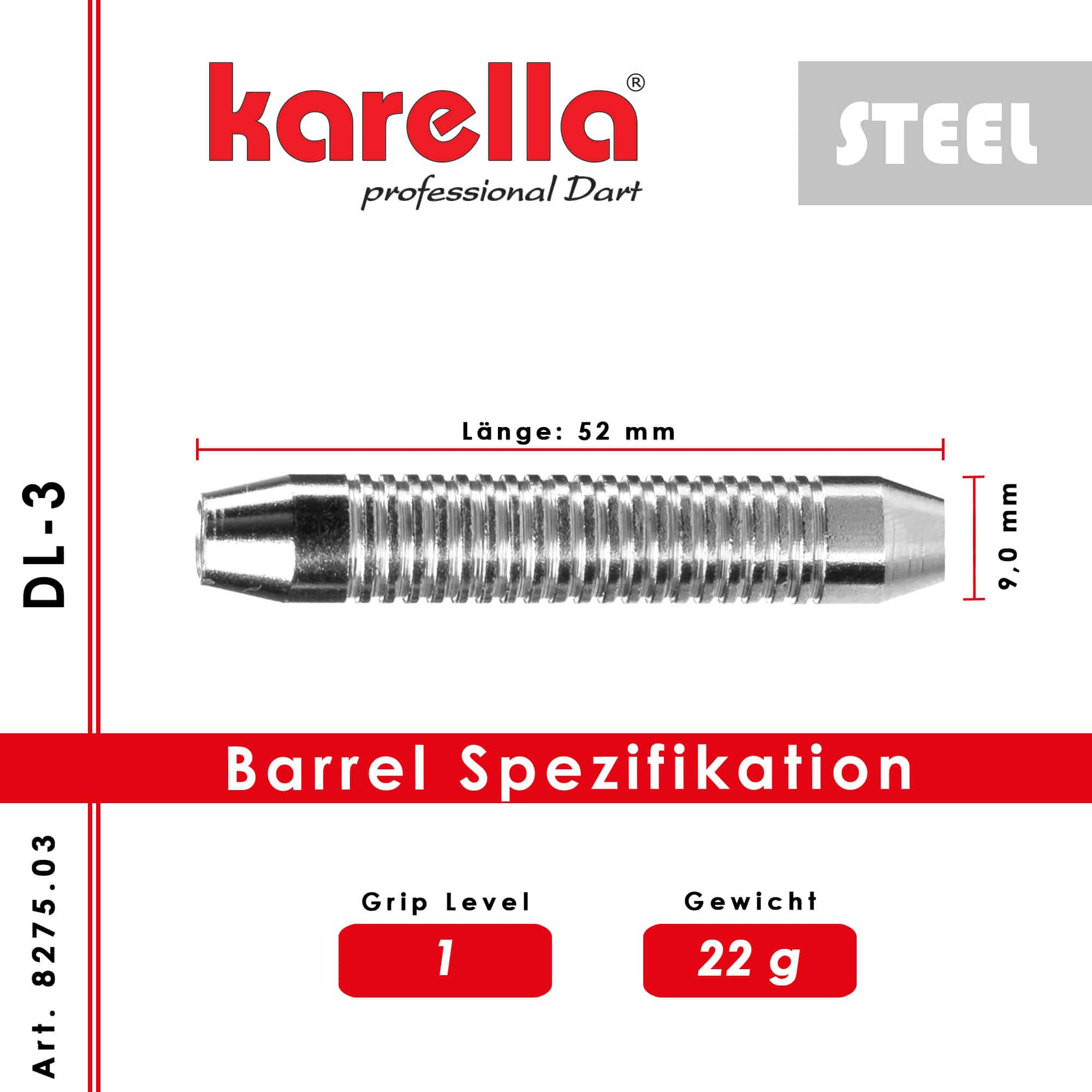 Karella - Steelbarrel Deluxe DL-3 22 gr. – Bild 3