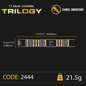 Winmau - Steeldart MvG Trilogy 21,5 gr.