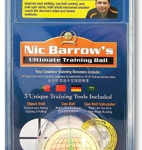 Trainingskugel Snooker Nic Barrow 52mm mit Übungsanleitung