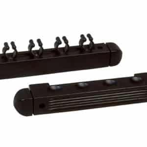 Billardqueue Wandhalter schwarz 2-tlg. für 4 Queues