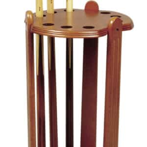 Queueständer rund für 9 Queues braun