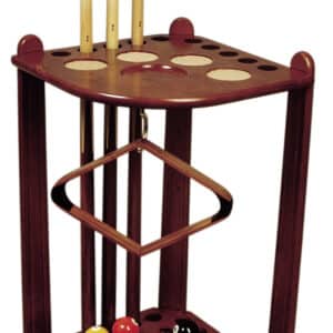 Queueständer Ecke für 10 Queue braun