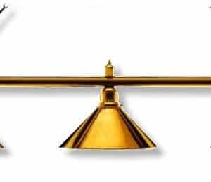 Leuchte London 3 Schirme, messing