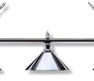 Leuchte London 3 Schirme, chrom