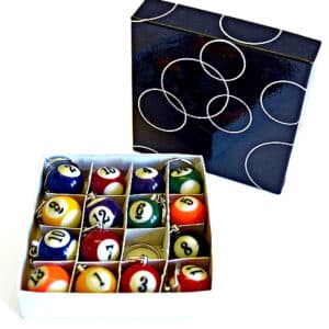 Billardkugel als Schlüsselanhänger Satz Nr. 1 bis 15