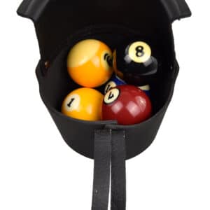 Billardtisch Einfalltasche Leder - dunkelbraun