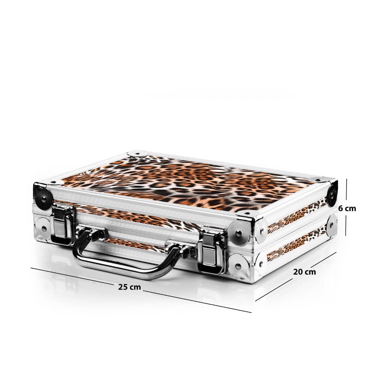 PAK - Dart Koffer Luxus Alu LEOPARD