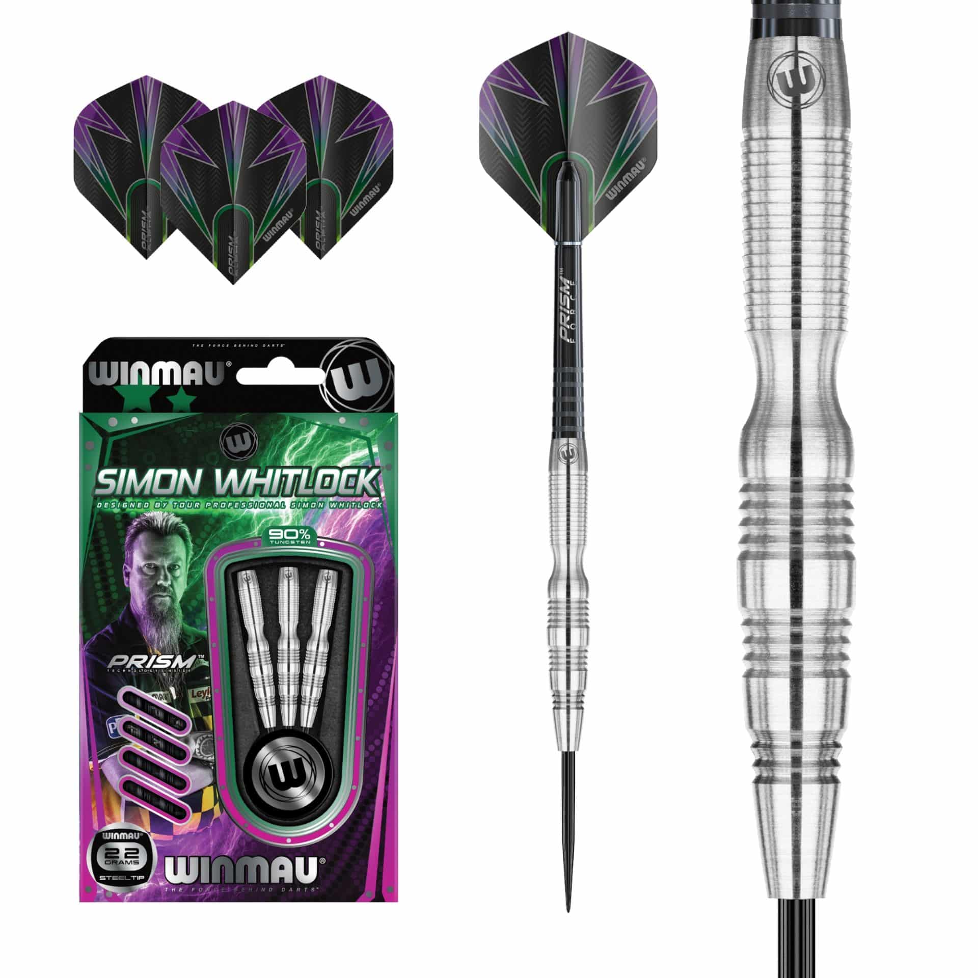 Winmau - Steeldart - Simon Whitlock Silver 22 gr.