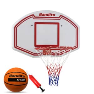 Bandito - Basketball-Backboard-Winner-Set, inkl. Basketball und Ballpumpe