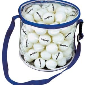 Bandito - Tischtennisbälle * 1-Star 100 Stck.inkl. Tragetasche, weiß