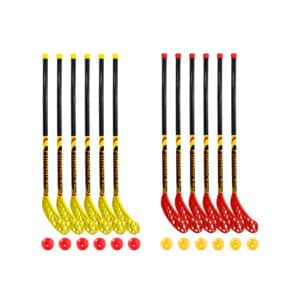 Bandito - FunHockey Schläger-Set, 12 Schläger und 12 Bälle