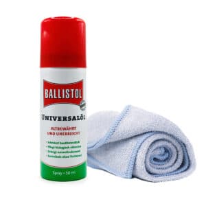 Ballistol Gleitspray für alle Kickerstangen inkl. Mikrofasertuch