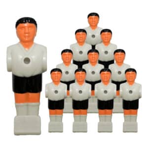 Bandito - Kickerfigur Profi weiß/schwarz für 16 mm Kickerstangen (11 St.)