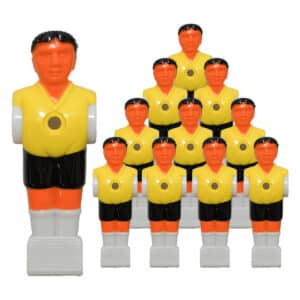 Bandito - Kickerfigur Profi gelb/schwarz für 16 mm Kickerstangen (11 St.)