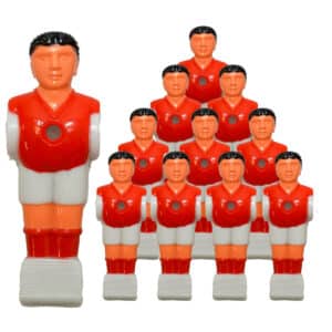 Bandito - Kickerfigur Profi rot/weiß für 16 mm Kickerstangen (11 St.)