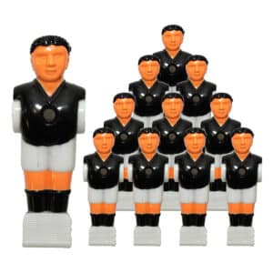 Bandito - Kickerfigur Profi schwarz/weiß für 16 mm Kickerstangen (11 St.)