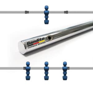 Bandito - Kickerstange Vollstahl 16 mm - 3-Loch Torwart/Sturm