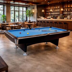 Billardtisch Club Master 8 ft Schwarz – Premium Poolbillardtisch für anspruchsvolle Spieler