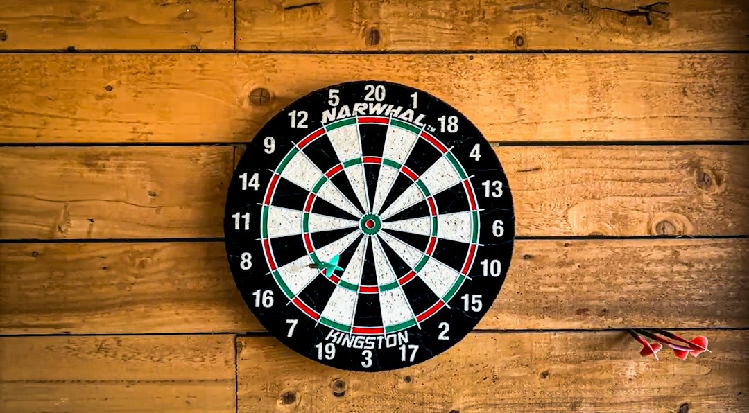 Dartboard Setup zuhause