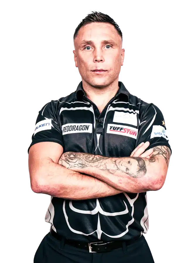 PDC-Europe-Spielerfoto von Gerwyn Price – 10:3 gegen Stephen Bunting im Viertelfinale der Darts-EM 2026